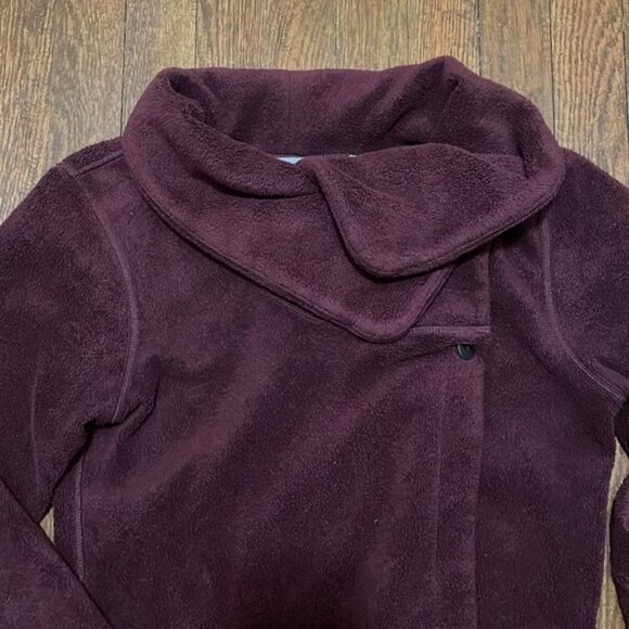 Horny Toad Size XS Maroon Purple Fleece Jacket - Picture 2 of 7